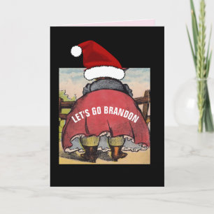 LAAI BRANDON! GROOTE KONT VROUW GRAPPIGE KERST KAART