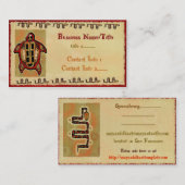 Laako'ob Uchben Mayan Folk Art TATTOO VERKOPER HAN Visitekaartje (Voorkant / Achterkant)