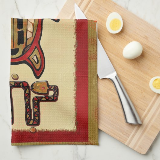 Laako'ob Uchben Mayan Folk Art Theedoek (Quarter Fold)