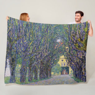 Laan bij Schloss Kammer, Gustav Klimt Fleece Deken