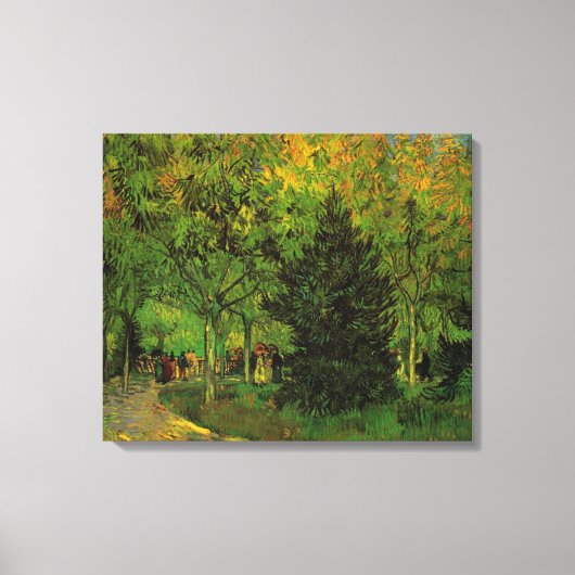 Laan in de publieke tuin, Arles Canvas Afdruk (Voorkant)