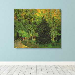 Laan in de publieke tuin, Arles door Vincent van G Canvas Afdruk