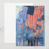 Laan in de regen van Frederick Childe Hassam (Voorkant / Achterkant)