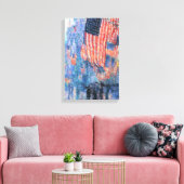 Laan in de regen van Frederick Childe Hassam Canvas Afdruk (Insitu (Woonkamer))