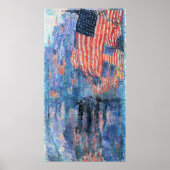 Laan in de regen van Frederick Childe Hassam Poster (Voorkant)
