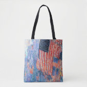 Laan in de regen van Frederick Childe Hassam Tote Bag (Voorkant)