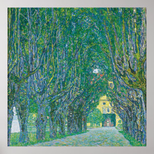 Laan in het Park-schilderij van Gustav Klimt Poster