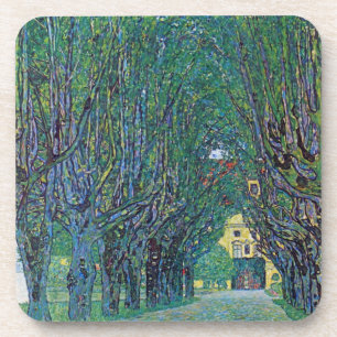 Laan in Schloss Kammer Park door Gustav Klimt Bier Onderzetter