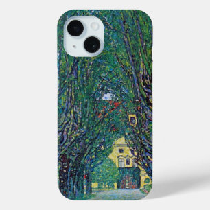 Laan in Schloss Kammer Park door Gustav Klimt iPhone 15 Case