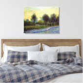 Laan in Voyer d'Argenson Park door Vincent van Gog Canvas Afdruk (Insitu (Slaapkamer))