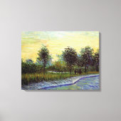 Laan in Voyer d'Argenson Park door Vincent van Gog Canvas Afdruk (Voorkant)