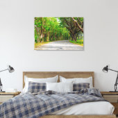 Laan met bomen landschap reis fotografie canvas afdruk (Insitu (Slaapkamer))