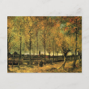 Laan met populieren door Vincent van Gogh Briefkaart