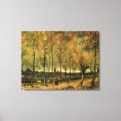 Laan met populieren door Vincent van Gogh Canvas Afdruk (Voorkant)