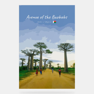 Laan van de Baobabs, Madagaskar - Landschap Acryl Bord
