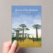 Laan van de Baobabs, Madagaskar - Landschap Acryl Uitnodigingen (Insitu (Draagbaar))
