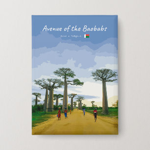 Laan van de Baobabs, Madagaskar - Landschap Button