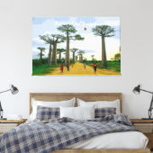 Laan van de Baobabs, Madagaskar - Landschap Canvas Afdruk (Insitu (Slaapkamer))