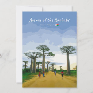Laan van de Baobabs, Madagaskar - Landschap Kaart