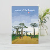 Laan van de Baobabs, Madagaskar - Landschap Kaart (Staand voorkant)