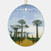 Laan van de Baobabs, Madagaskar - Landschap Keramisch Ornament (Links)