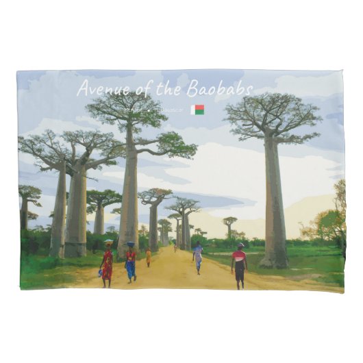 Laan van de Baobabs, Madagaskar - Landschap Kussensloop (Voorkant-Links)