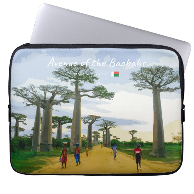 Laan van de Baobabs, Madagaskar - Landschap Laptop Sleeve (Voorkant)