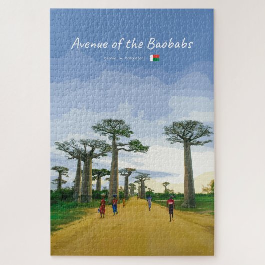 Laan van de Baobabs, Madagaskar - Landschap Legpuzzel (Verticaal)