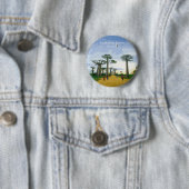Laan van de Baobabs, Madagaskar - Landschap Ronde Button 5,7 Cm (In situ)