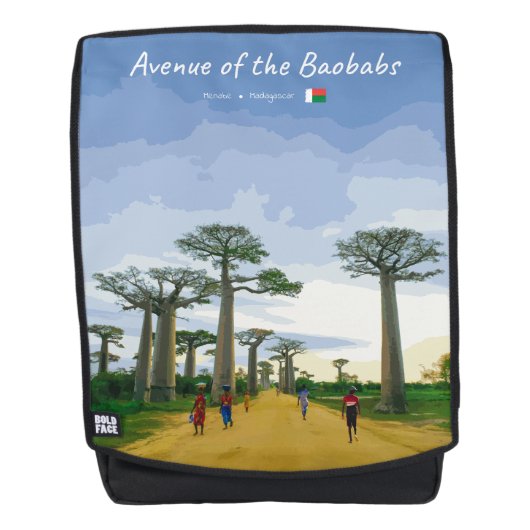 Laan van de Baobabs, Madagaskar - Landschap Rugtassen (Voorkant)