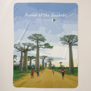 Laan van de Baobabs, Madagaskar - Landschap Sherpa Deken