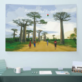 Laan van de Baobabs, Madagaskar - Landschap Spandoek (Beurs)