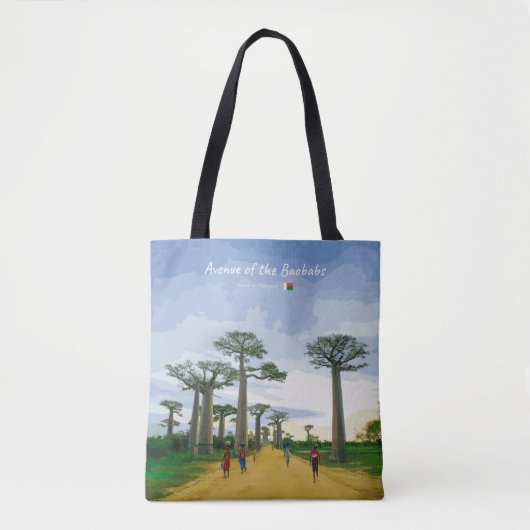 Laan van de Baobabs, Madagaskar - Landschap Tote Bag (Voorkant)