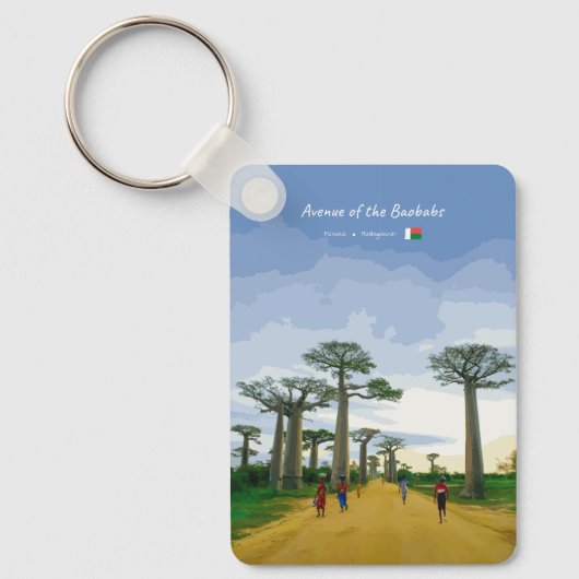 Laan van de Baobabs, Madagaskar Sleutelhanger (Voorkant)