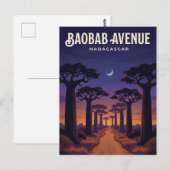 Laan van de Baobabs, Morondava, Menabe Briefkaart (Voorkant / Achterkant)