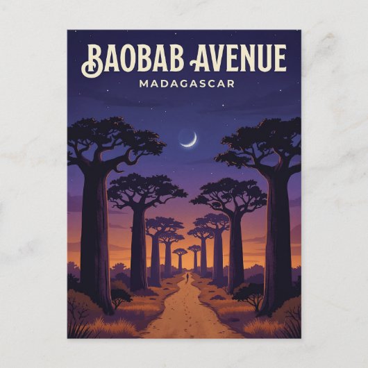 Laan van de Baobabs, Morondava, Menabe Briefkaart (Voorkant)