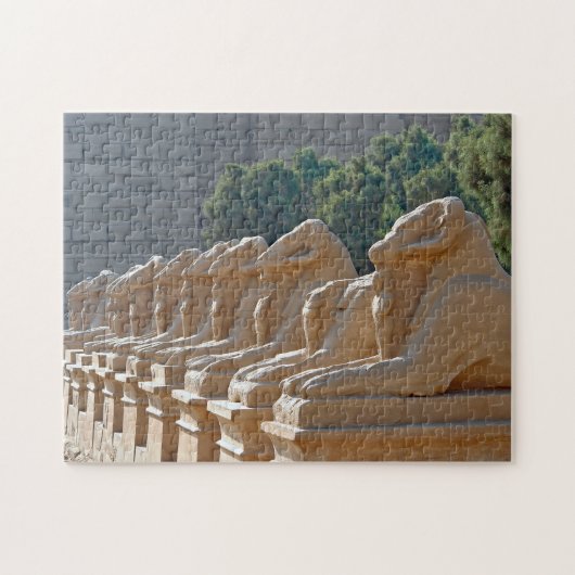 Laan van Sfinxen in Karnaktempel - Egypte Legpuzzel (Horizontaal)