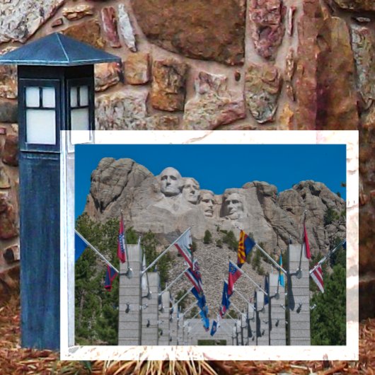 Laan van Vlaggen, Mount Rushmore National Memorial Briefkaart
