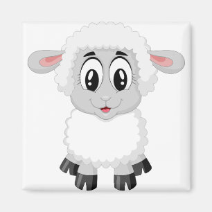 Laap schattig boerderij baby magneet