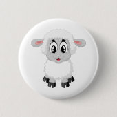 Laap schattig boerderij baby ronde button 5,7 cm (Voorkant)