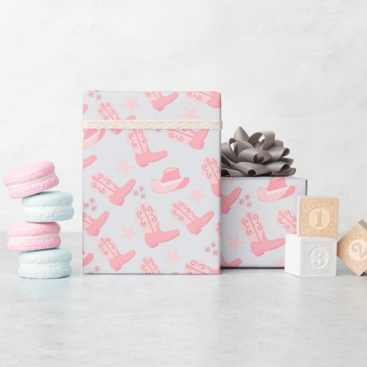 laars en hoed patroon cadeaupapier (Baby Shower)