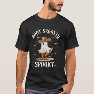 Laars Glijdende Griezelige Grappige Geest Cowboy W T-shirt