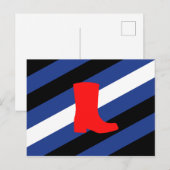 Laars Pride-vlag Briefkaart (Voorkant / Achterkant)