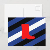 Laars Pride-vlag Briefkaart (Voorkant / Achterkant)