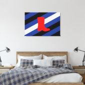 Laars Pride-vlag Canvas Afdruk (Insitu (Slaapkamer))