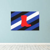 Laars Pride-vlag Canvas Afdruk (Insitu (Houten vloer))
