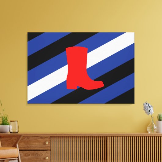 Laars Pride-vlag Canvas Afdruk (Insitu (Woonkamer))