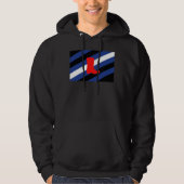Laars Pride-vlag Hoodie (Voorkant)