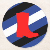 Laars Pride-vlag Ronde Kartonnen Onderzetter (Voorkant)