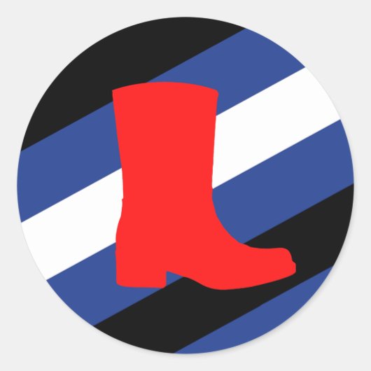 Laars Pride-vlag Ronde Sticker (Voorkant)